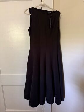 Fashion Nova Black Sleeveless Midi A-Line Dress